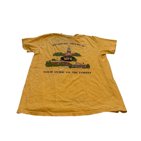 Comfort Colors Wake Forest University Student Advisor Yellow T-Shirt Unisex L - Picture 2 of 8